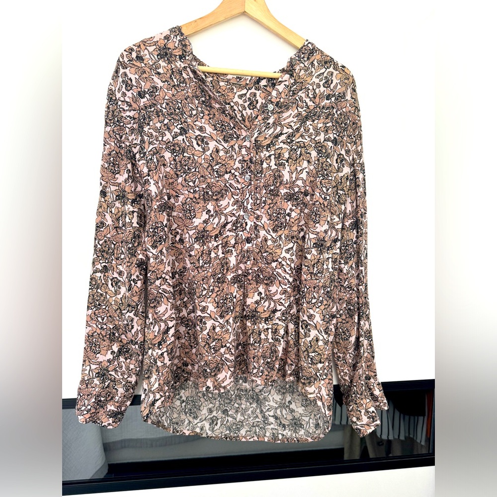 GUSTAV #Blouse #floral #brown #Size M #women‘sblouses